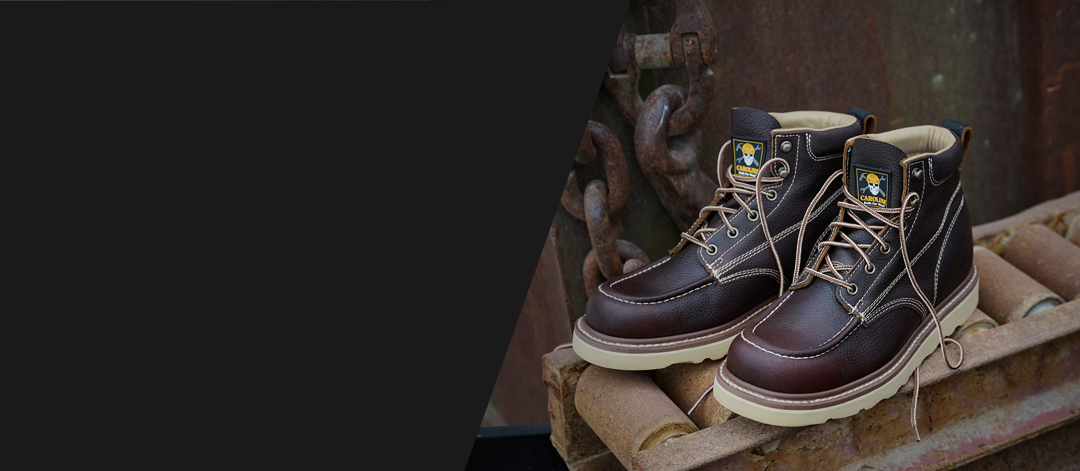 The Flatiron boots in brown.